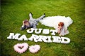 буквы и фигуры на свадьбу Just Married